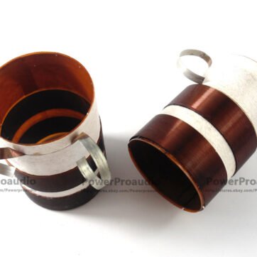 2x 51mm frame glass fiber aluminium flat wire double voice coil for JBL265H 4Ohm