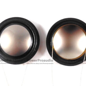 2pcs 20.4mm Black Silk+ Titanium Dome diaphragm Speaker voice coil Repair 5 Ohm