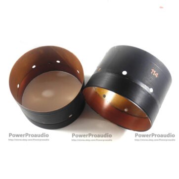 2pcs Hiqh Quality 114mm Voice coil Round wire 8 Ohm Fiber Glass For Loudspeaker