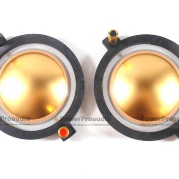 2PCS Gold Titanium Diaphragm 8 ohm for B&C DE900, BC-MMD900-8 EAW CD-3514, KF650