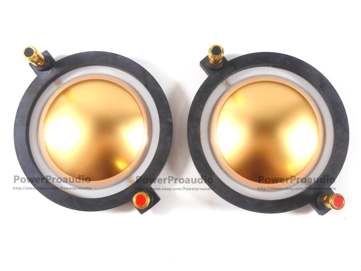 2PCS Gold Titanium Diaphragm 8 ohm for B&C DE900, BC-MMD900-8 EAW CD-3514, KF650
