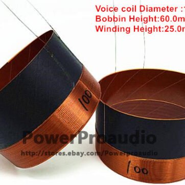 2 pcs High Quality  Voice Coil  100mm woofer loudspeaker 8 Ohm