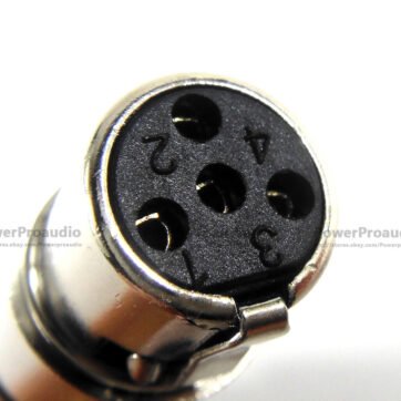 1pc 4 Pin  Plug MIC Microphone Audio Cable Connector fit for Shure