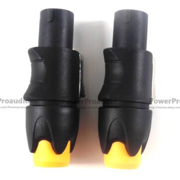 10PCS /LOT NL4FC Professional 4-core Speakon connector speaker plug Orange color