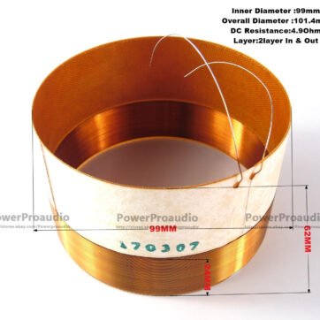 Replacement Voice coil For B&C LF18 G400  LF18 G401 8Ohm  Tweeter Speaker