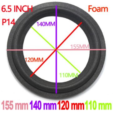 6pcs Foam Repair 6.5" INCH Suspension Surround Folding Ring Full Range Woofer