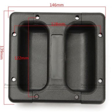 2 pcs Plastic Replacement Recessed Handle For Guitar Amp Cabinet Speaker 146x139