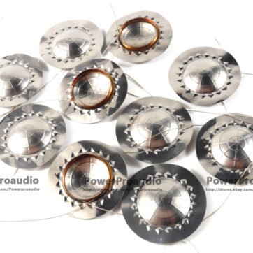 10PCS 24.8mm  Titanium Film  Diaphragm Tweeter Voice Speaker Repair 8Ohm