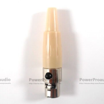 3pcs DIY 4pin Stereo Screw Lock Connector fit for shure Microphone Spare Plug