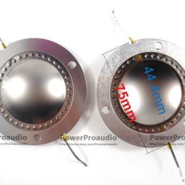 2PCS Titanium Diaphragm, 44.4mm repair kit Voice coil ccaw wire 8 ohm