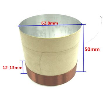 2 pcs of 62.8mm white aluminous bass loudspeaker woofer speaker voice coil
