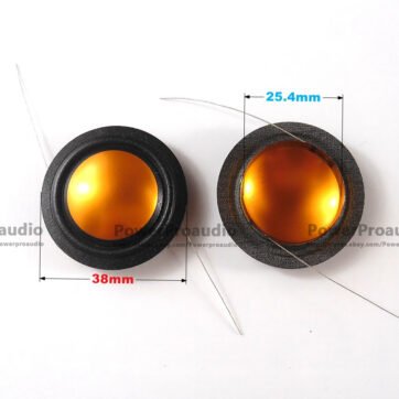 4pcs/lot Aftermarket 25.4 mm Golden color  titanium voice coil 1 inch