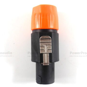 10PCS /LOT NL4FC Professional 4-core Speakon connector speaker plug Orange color