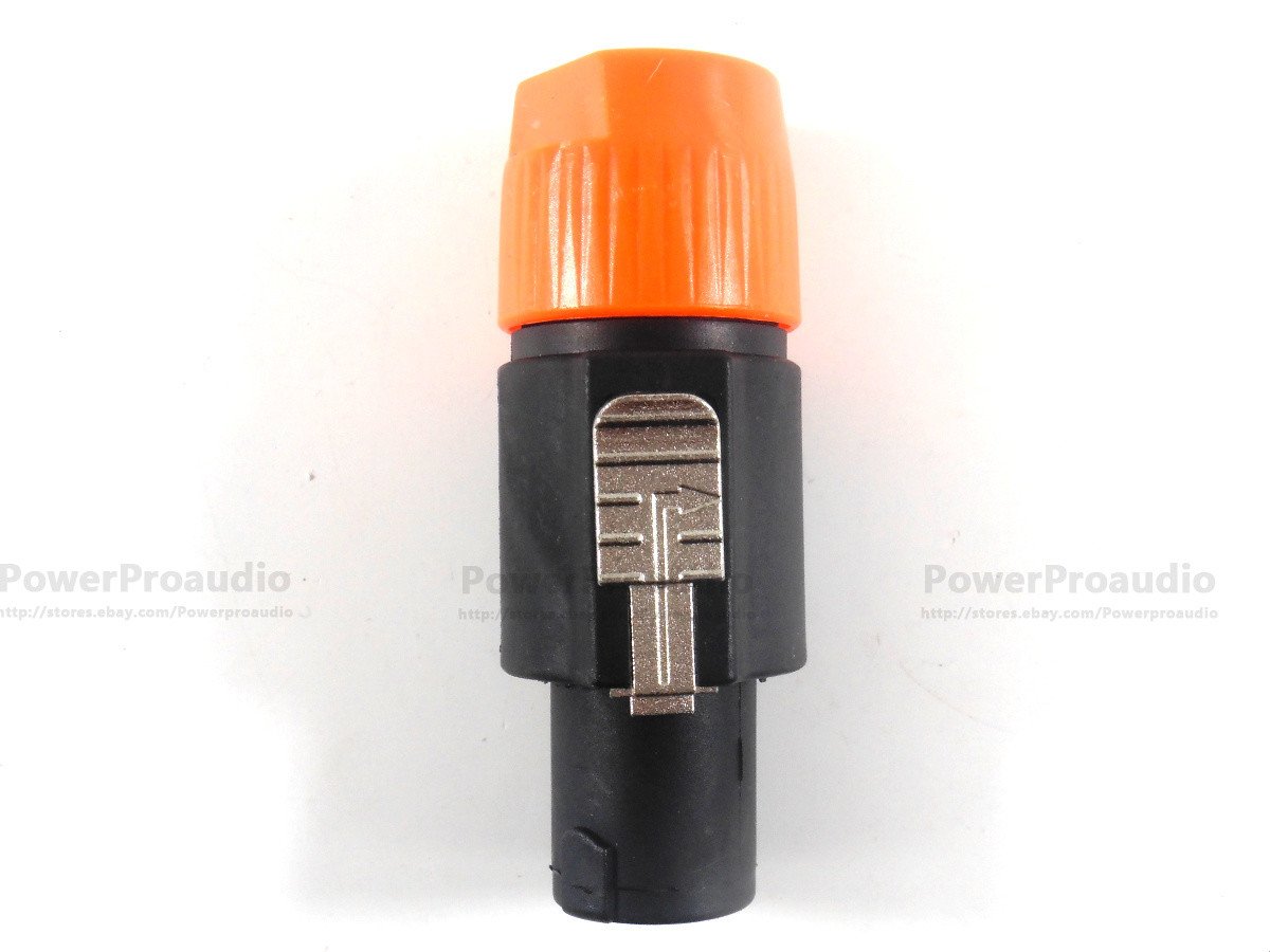 10PCS /LOT NL4FC Professional 4-core Speakon connector speaker plug Orange color