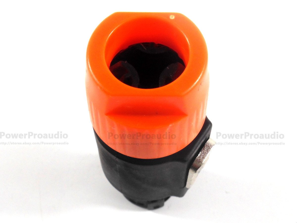 10PCS /LOT NL4FC Professional 4-core Speakon connector speaker plug Orange color - 图片 5