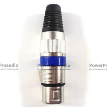 10PCS/LOT 3Pin Audio Microphone Cable Connector Male & Female MIC Blue