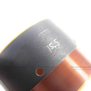 2PCS 75.5MM Audio Bass Speaker Voice Coil Subwoofer Woofer Sound 2 Layers in/out