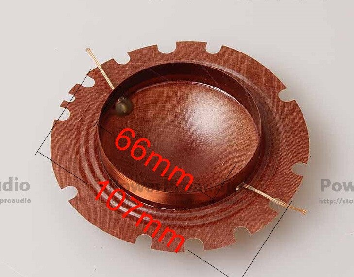2 x 200W 66mm speaker diaphragm Horn tweeter sound film voice coil horn speaker