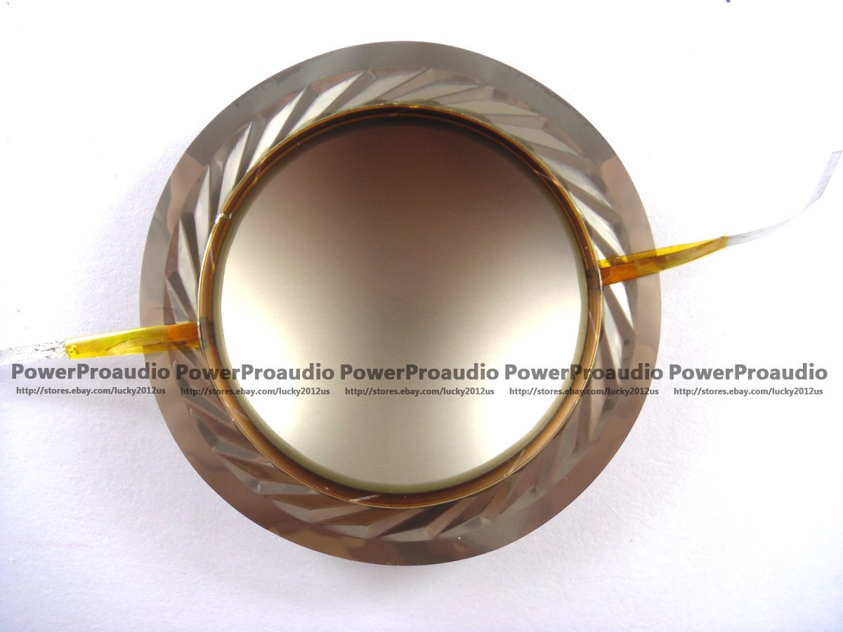 2 pcs /lots 44.4 mm 44.5mm Aluminium flat Wire Dome Diaphragm Tweeter Voice Coil - 图片 2