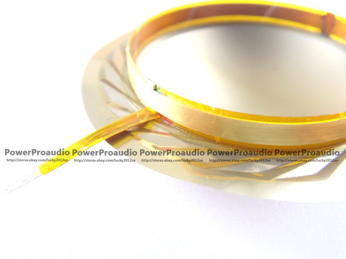 2 pcs /lots 44.4 mm 44.5mm Aluminium flat Wire Dome Diaphragm Tweeter Voice Coil - 图片 3