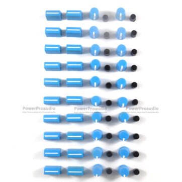20PCS Rotary Knob+20PCS Fader Cap For Rane Mixer TTM 57 61 62 64 68(Blue)