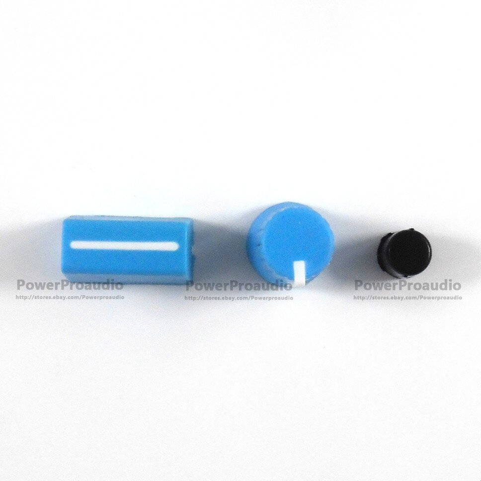 20PCS Rotary Knob+20PCS Fader Cap For Rane Mixer TTM 57 61 62 64 68(Blue) - 图片 3