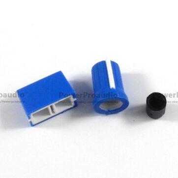 2CS Rotary Knob+2PCS Fader Cap For Rane Mixer TTM 57 61 62 64 68 (Dark Blue)