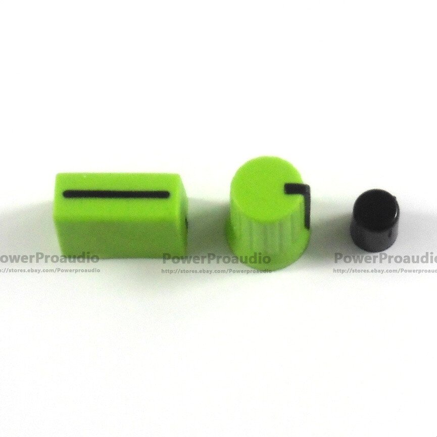 20PCS Rotary Knob+20PCS Fader Cap For Rane Mixer TTM 57 61 62 64 68(dark green) - 图片 2