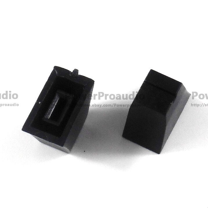 20pcs Black Potentiometer Fader Knob Cap 12mmLx7mmW For Pioneer Mixer Equalizer