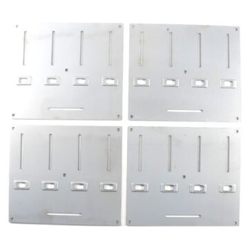 4PCS DNB1154 Metal Control Panel Silver Faceplate For Pioneer DJM-700-K Silver