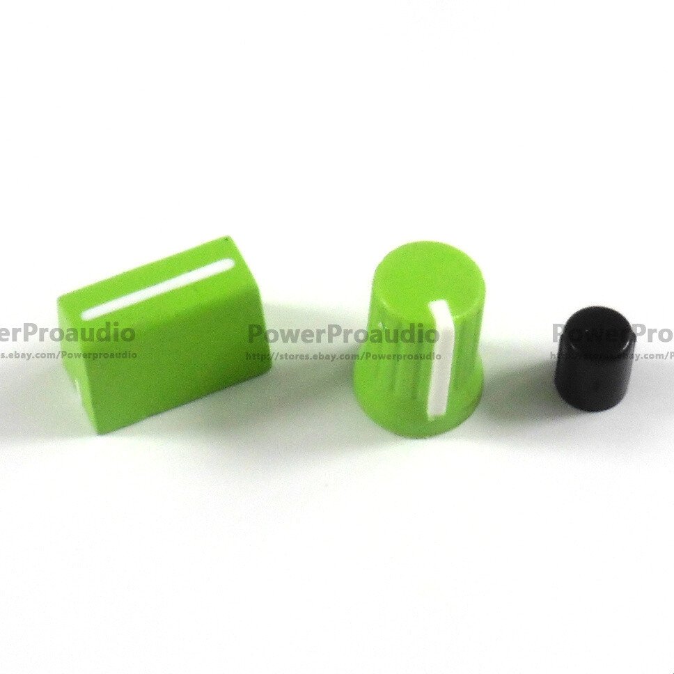 20PCS Rotary Knob+20PCS Fader Cap For Rane Mixer TTM 57 61 62 64 68(Dark Green) - 图片 2