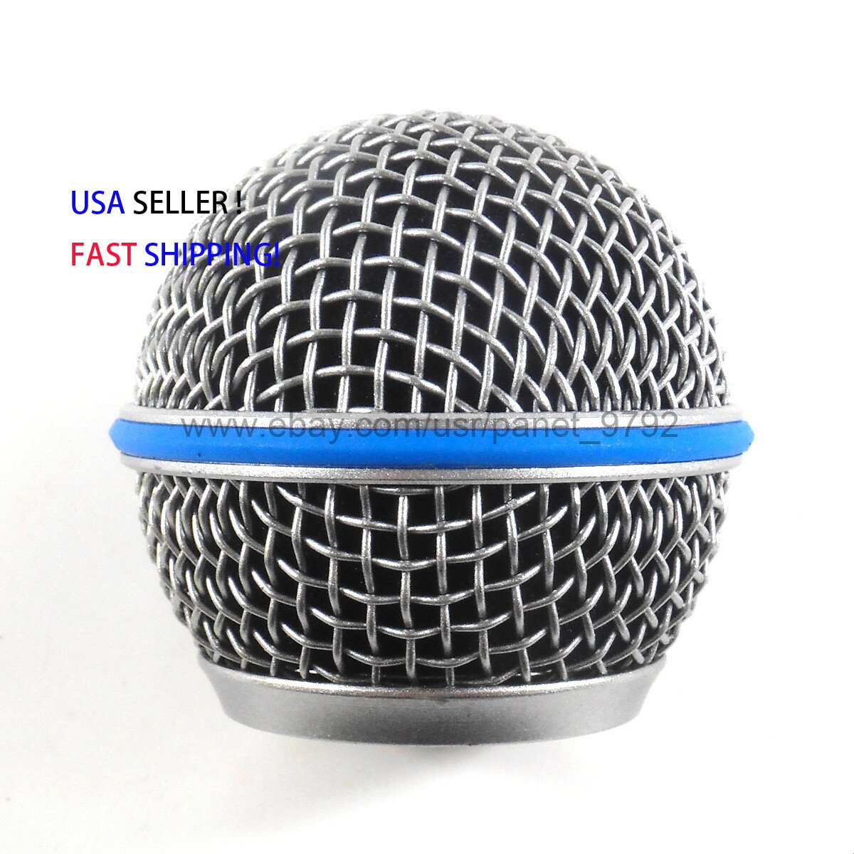 2× Microphone Grill Mic Ball Head Mesh for Beta58A SM-58 pgx24 slx24