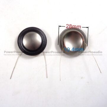 10pcs/ 19.4mm (0.804") silk+  Titanium diaphragm Tweeters Voice coil  8Ohm