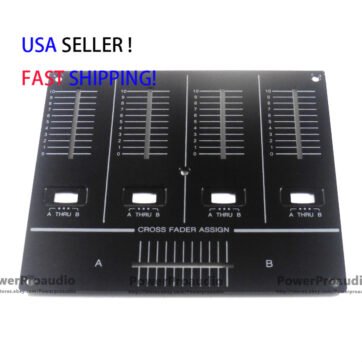 2pcs DNB1155 Metal Control Panel Black Faceplate For Pioneer DJM-700-K US SHIP