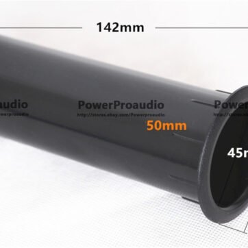 2pc 4"/5"/6.5" Speakers Port Tube Subwoofer Bass Tube Vent 2x5.5inch (50x142mm)