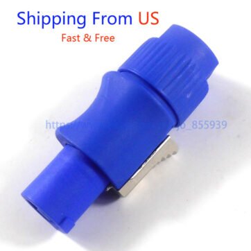 10pcs( 5sets ) blue 20A AC Cable Connector Power adapter for NAC3FCA PowerCon