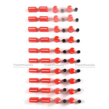20PCS Rotary Knob+20PCS Fader Cap For Rane Mixer TTM 57 61 62 64 68( Red)