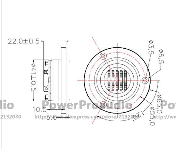 2pcs /lots Grade fever Pneumatic treble High tone Car Tweeter Speakers 8Ohm 15W - 图片 2