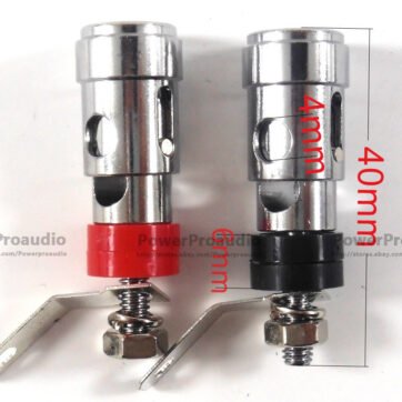 6PCS brass Audio Speaker Binding Post Terminal with Spring inside connector