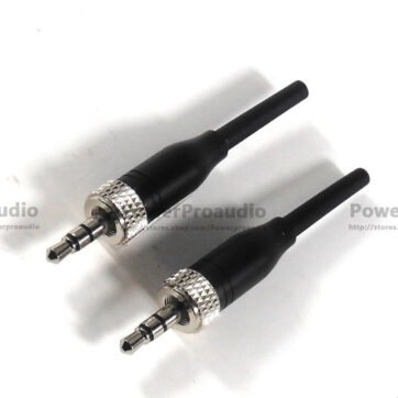 2pcs black 3.5mm Stereo Screw Lock Connector for Sennheiser EW100 EW300 EW500
