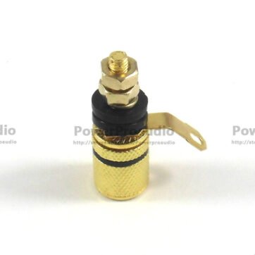 10x Amplifier Speaker Binding Post Long gold copper solder Terminals Connectors