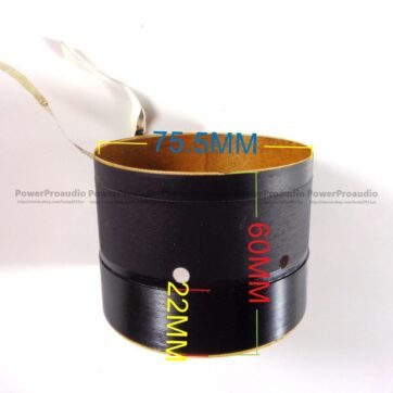 2pcs Quality 75.5mm woofer / loudspeaker / speaker voice coil Flat wire 8ohm