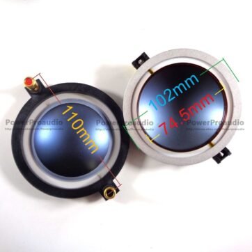 2x Titanium Diaphragm For B&C DE900, DE900TN, Others, 8 Ohm, D-BCMMD920TN-8