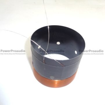 2PCS  63.5mm  Bass Repair Parts With Copper Wire Black Aluminium Former